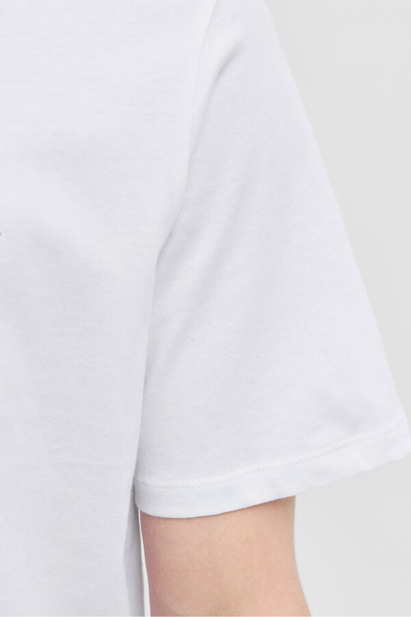 Jack & Jones Camiseta estampada regular fit branco