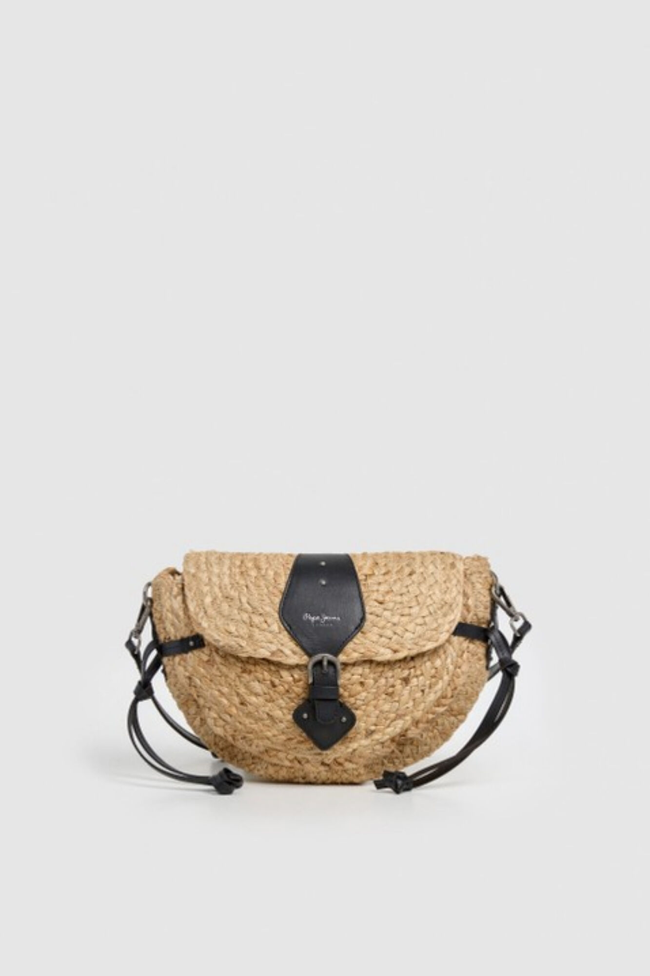 Pepe Jeans Bolso paja solapa y cierre magnetico