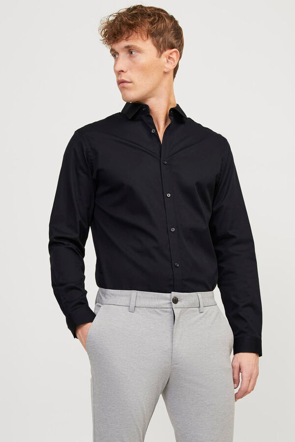 Jack & Jones Camisa slim fit clásica negro