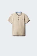 Springfield Kids Polo gola mao em chambray menino cru