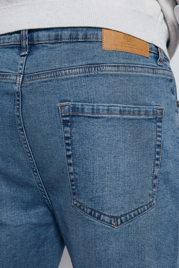 Springfield Jeans slim fit tingido azul