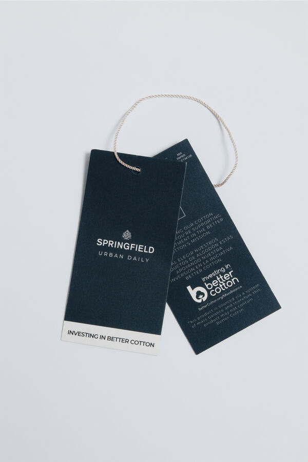 Springfield Camisa estruturada de fácil cuidado verde