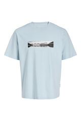 Jack & Jones T-shirt manga curta em algod&atilde;o branco