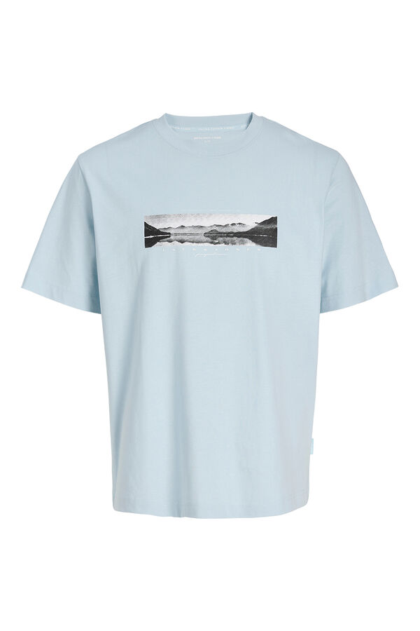 Jack & Jones T-shirt manga curta em algod&atilde;o branco