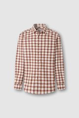Pepe Jeans Camisa de flanela aos quadrados bege