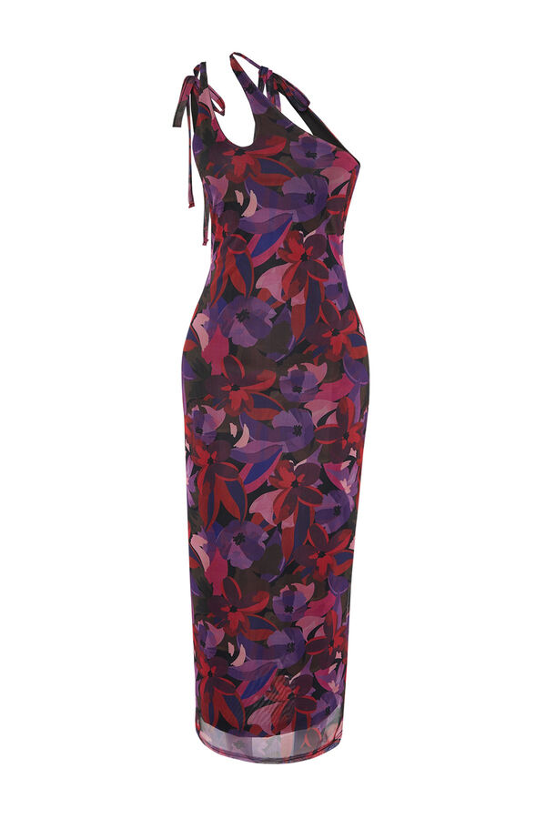 Trendyol Vestido midi justo cut out branco