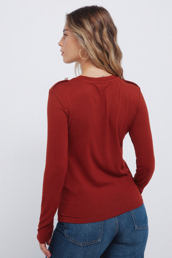 Springfield Malha com al&ccedil;as de ombros vermelho