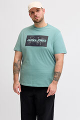 Jack & Jones PLUS T-shirt logo azul
