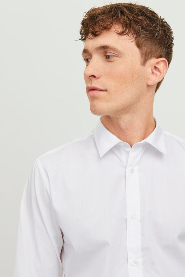 Springfield Camisa clássica slim fit branco