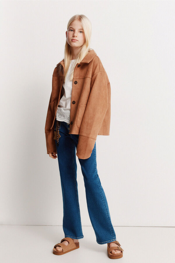 Springfield Kids Jeans bootcut para menina azul