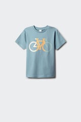 Springfield Kids T-shirt de bicicleta de crian&ccedil;a azul
