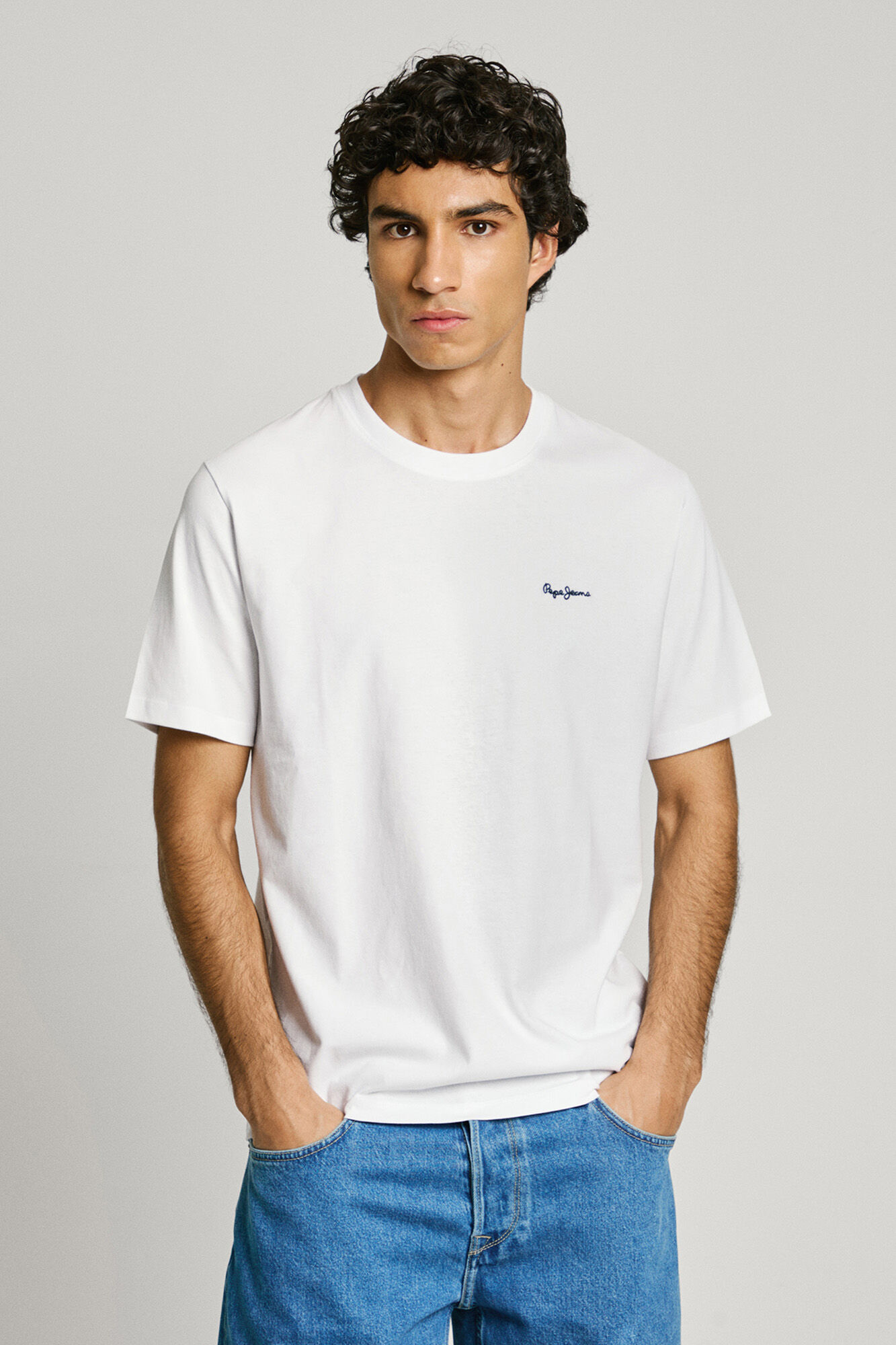 Pepe Jeans Camiseta Logo Bordado Fit Regular