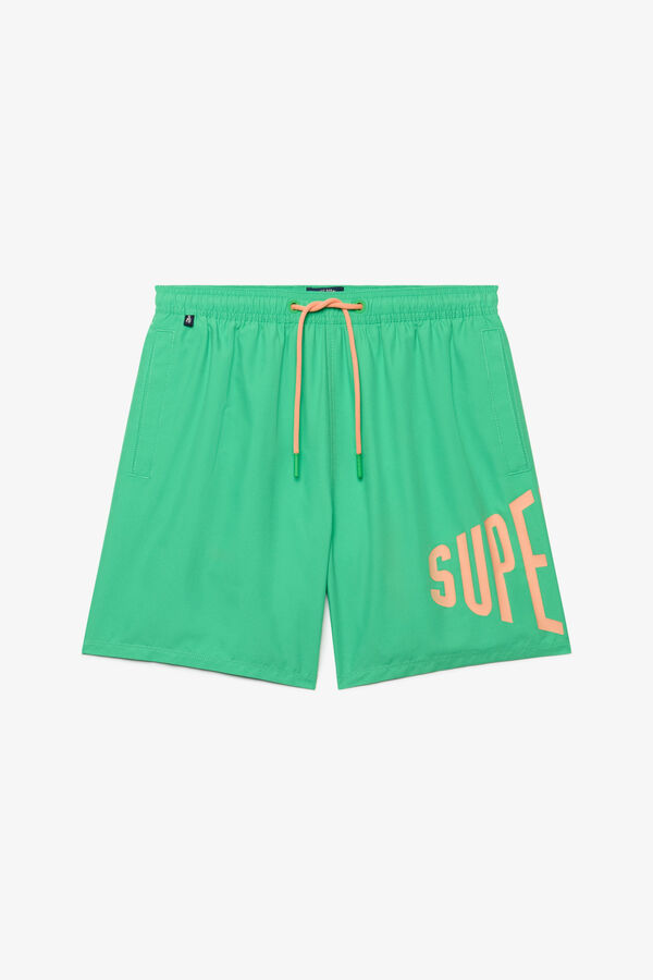 Superdry Swimwear with logo green