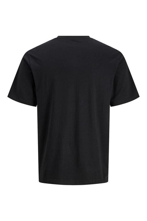 Jack & Jones PLUS Printed cotton T-shirt black