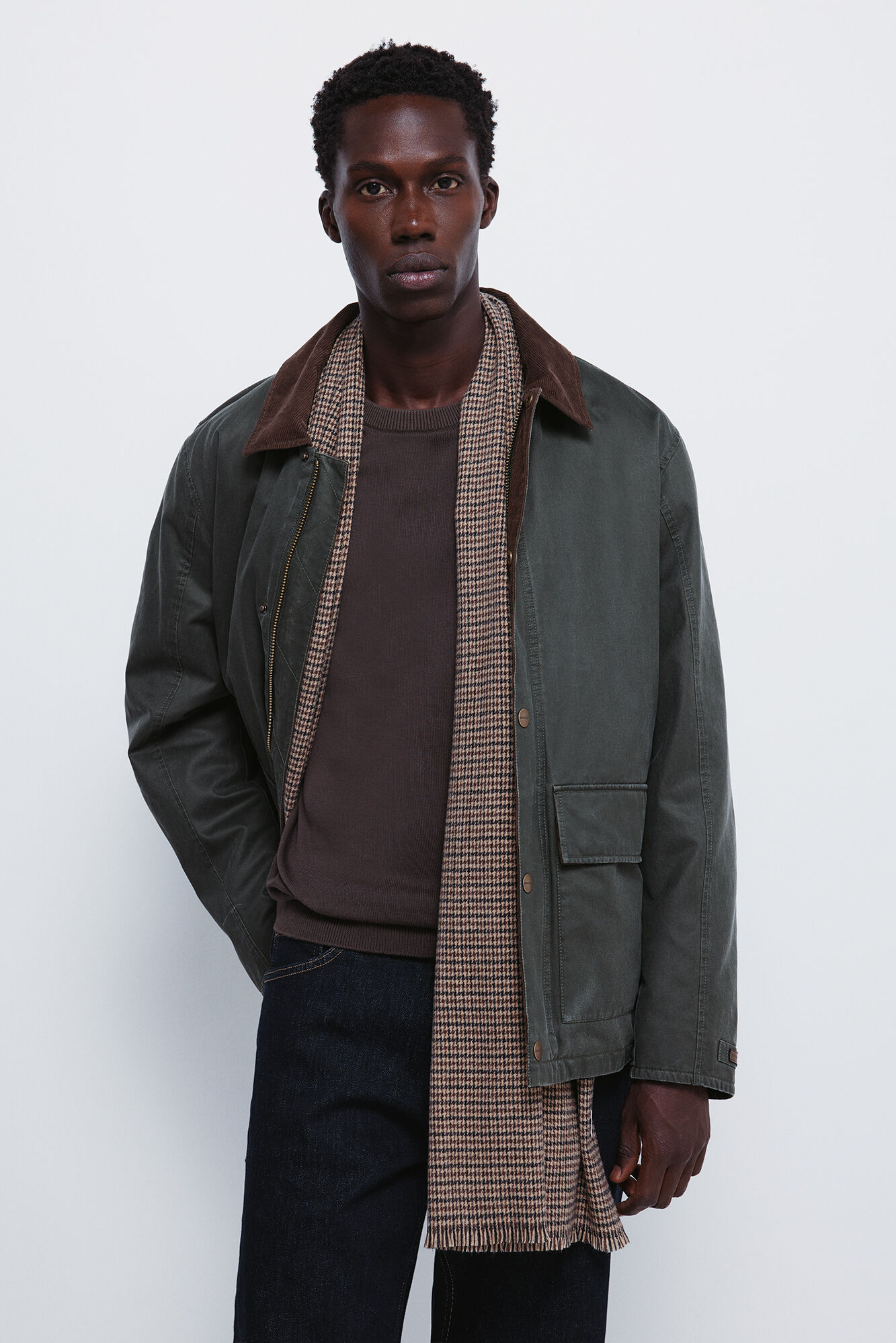 Springfield Parka curta com gola de veludo cotel&ecirc;