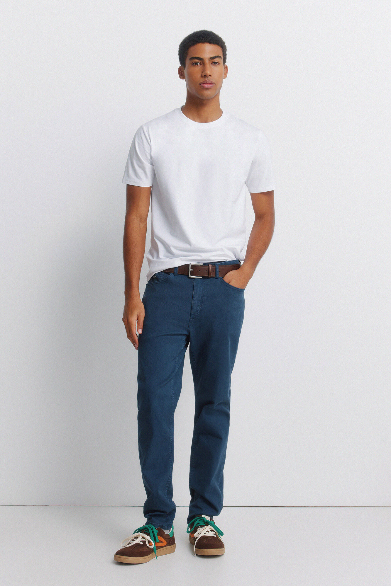 Springfield Cal&ccedil;as slim fit 5 bolsos com lavagem