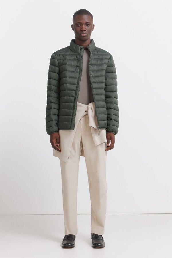 Springfield Casaco acolchoado Caqui escuro