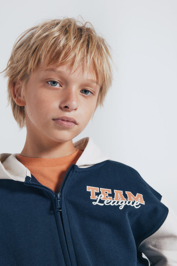 Springfield Kids Sweatshirt com capuz capuz azul