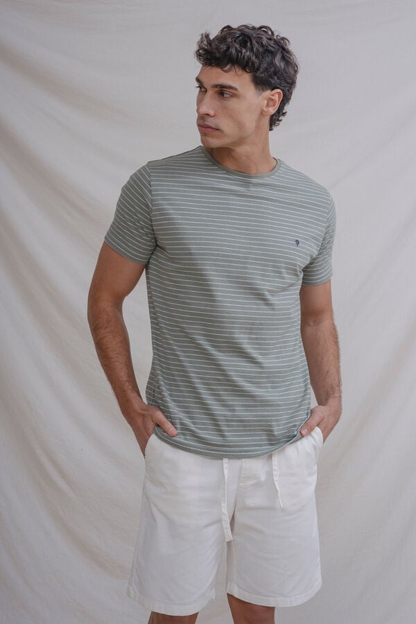 Celopman T-shirt riscas azul