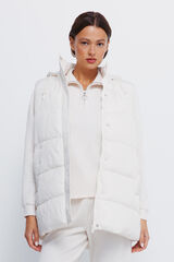 Springfield Colete com capuz em poli&eacute;ster reciclado cru