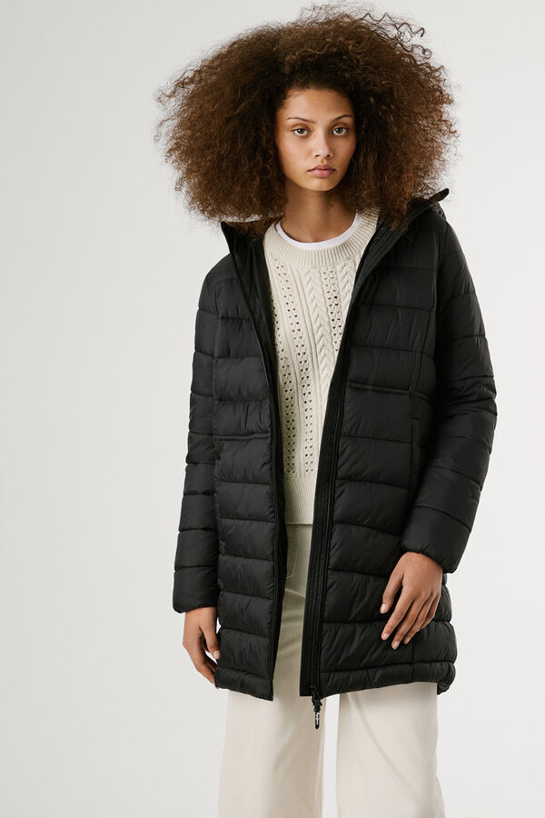Pepe Jeans Long Padded Down Jacket black