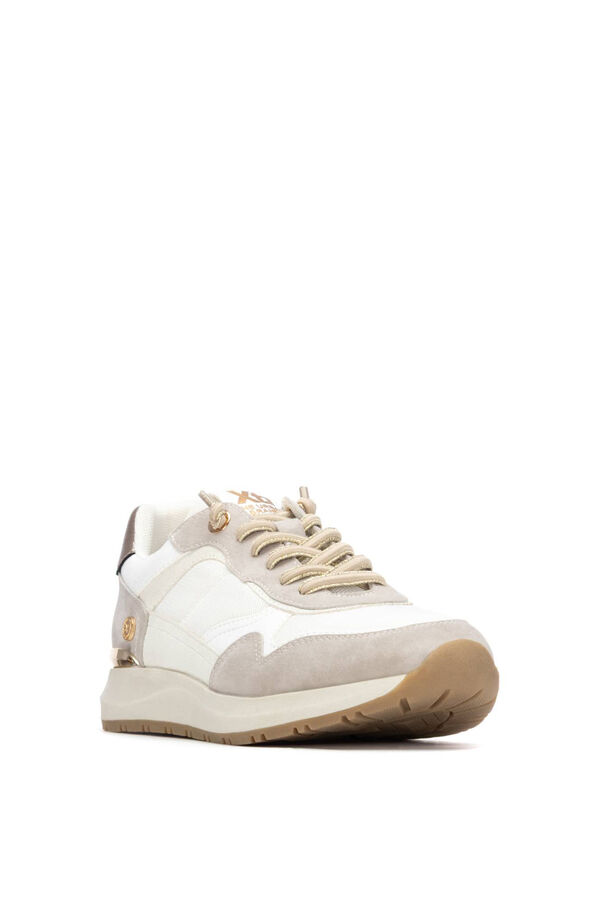 XTI Sapatilha Detalhe Metalizado branco