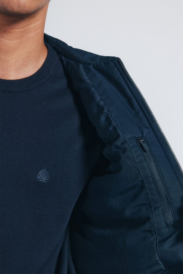 Springfield Jaqueta aviador acolchoada azul