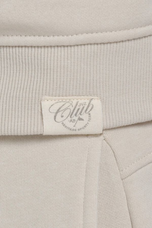 JVZ Sweatshirt de gola redonda com logo bege
