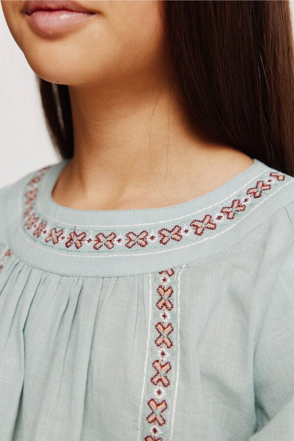 Springfield Kids Blusa com ombros cut out para menina verde