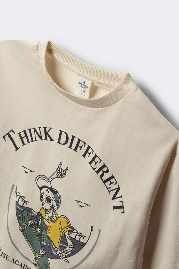 Springfield Kids Camiseta de manga larga estampado calavera skater niño estampado