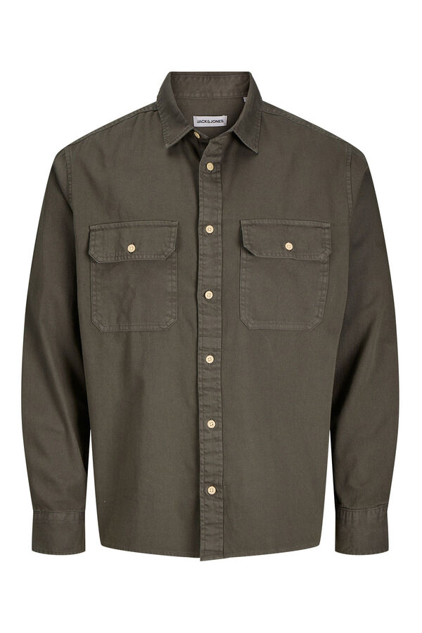 Jack & Jones Camisa estilo sarja cru