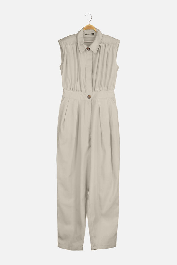 Trendyol Macac&atilde;o sem mangas com bot&otilde;es cinzento