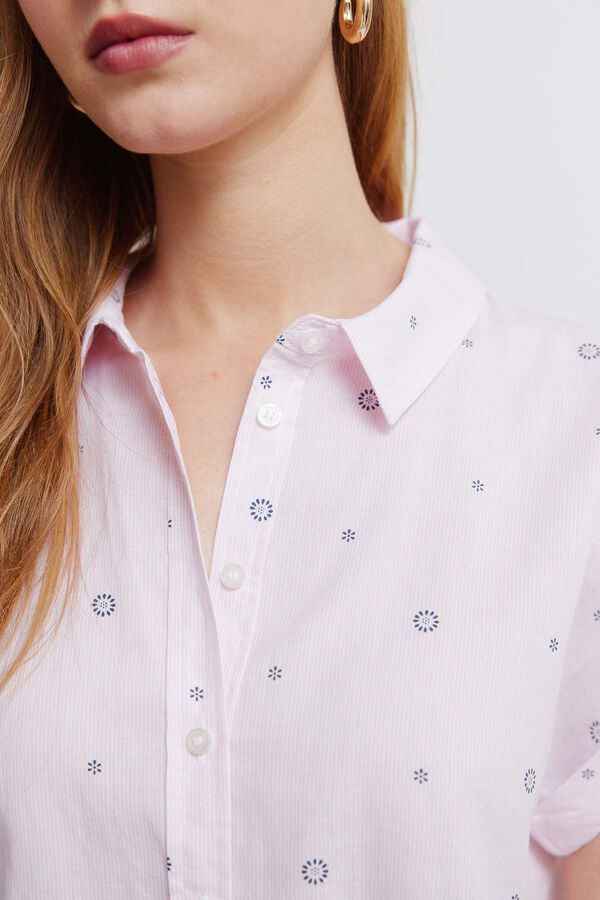 Springfield Camisa b&aacute;sica oxford rosa