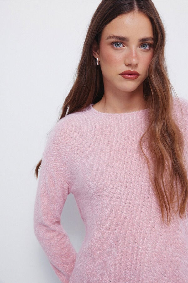 Springfield T-shirt lisa de chenille rosa
