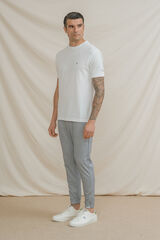 Celopman Camiseta cuadrill&eacute; blanco