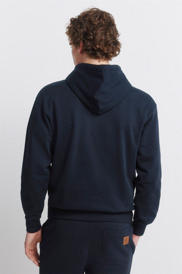 Springfield Plain hooded sweatshirt blue