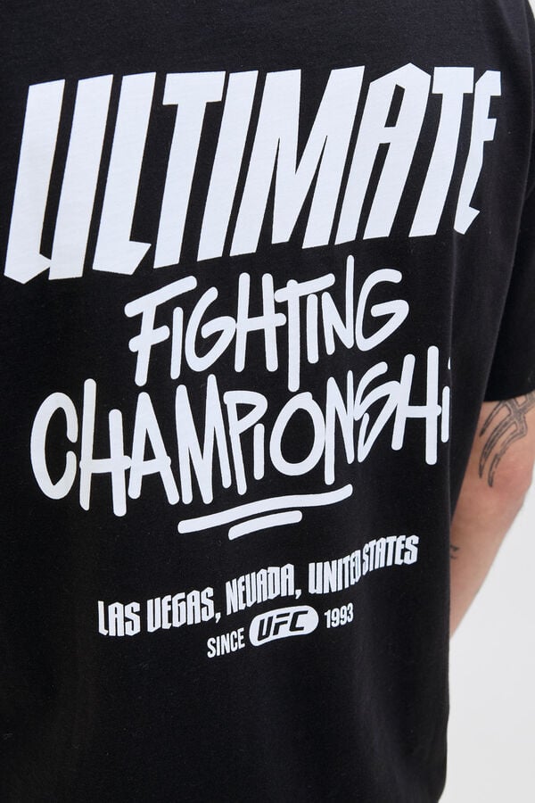 Jack & Jones T-shirt com estampa nas costas preto