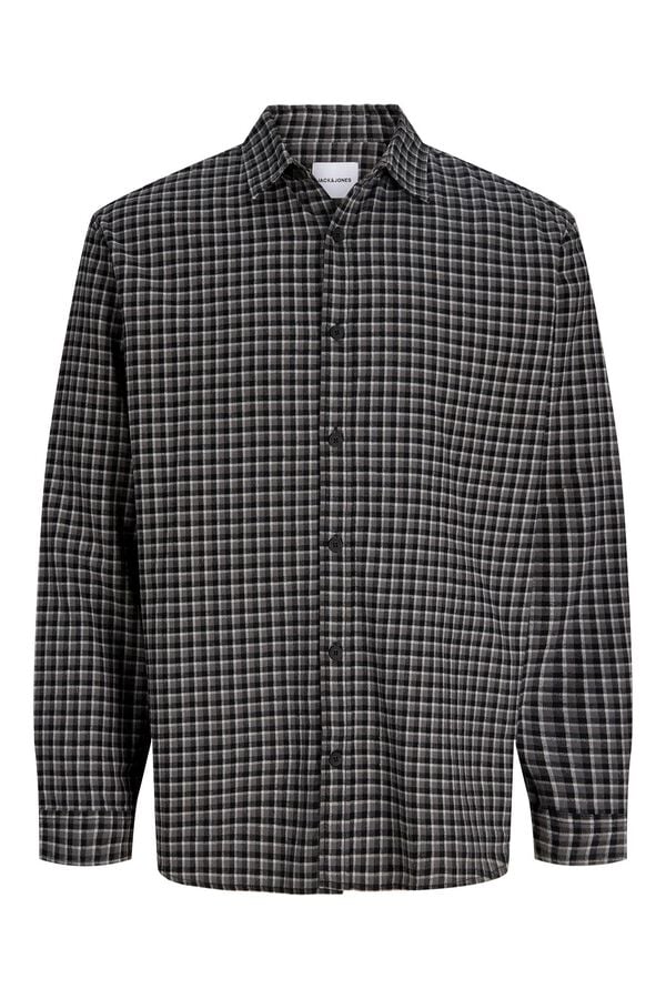 Jack & Jones Camisa aos quadrados preto