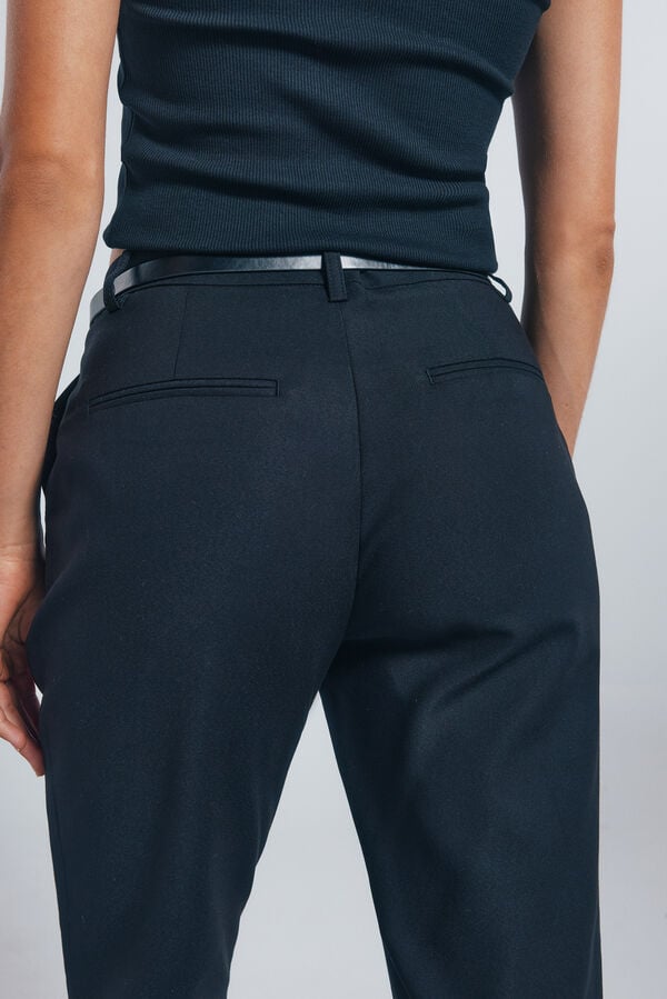 Springfield Calças chino retas preto