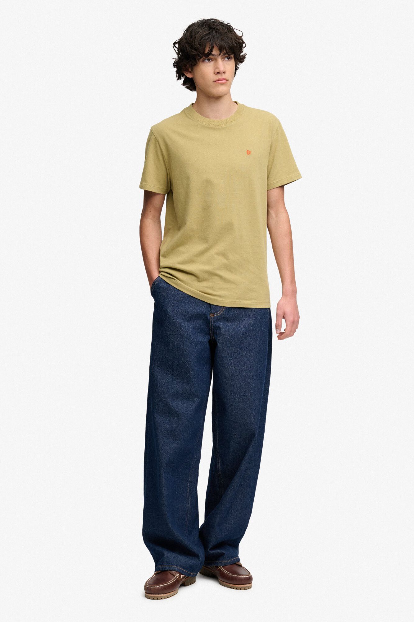 Superdry T-shirt slim manga curta