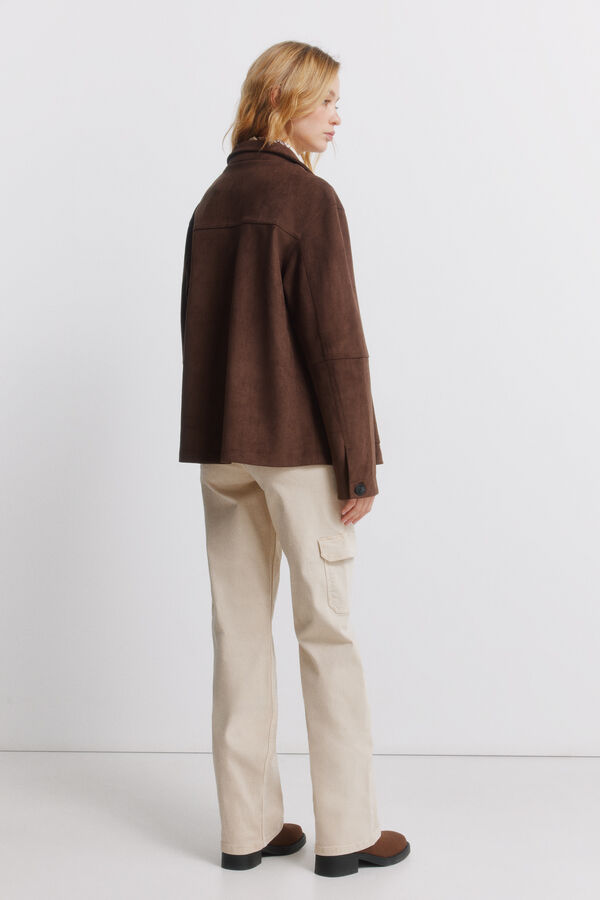 Springfield Cal&ccedil;as cargo de algod&atilde;o castanho