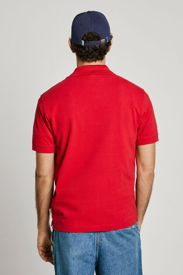 Pepe Jeans Polo Essential Logo Contraste vermelho