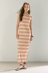High Spirits Vestido Mosaic cru