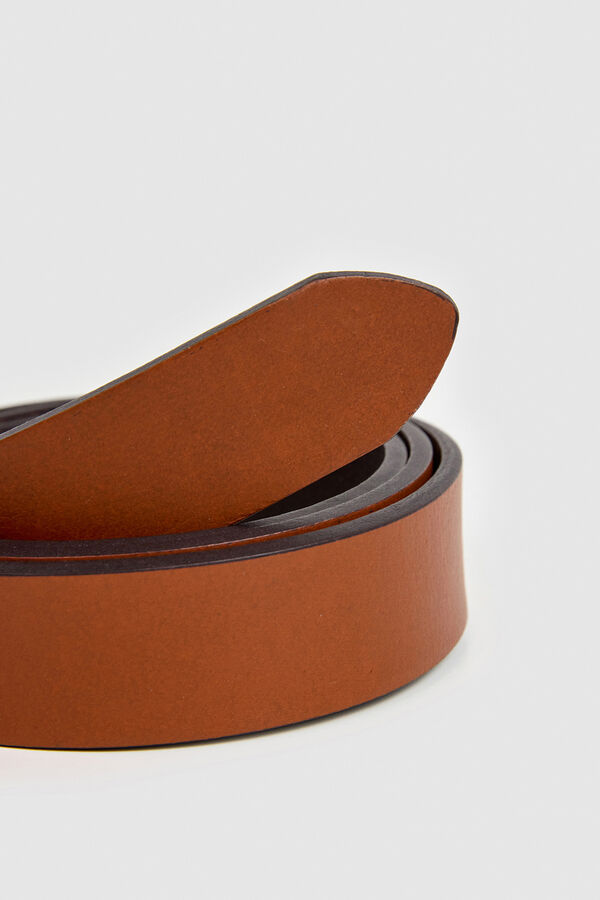 Pepe Jeans Cinto com fivela de pele cru