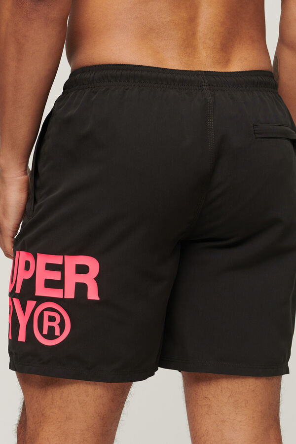 Springfield 43.2 cm Sportswear swim shorts with logo in recycled material black
