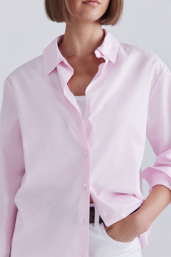 Springfield Camisa em algod&atilde;o rosa