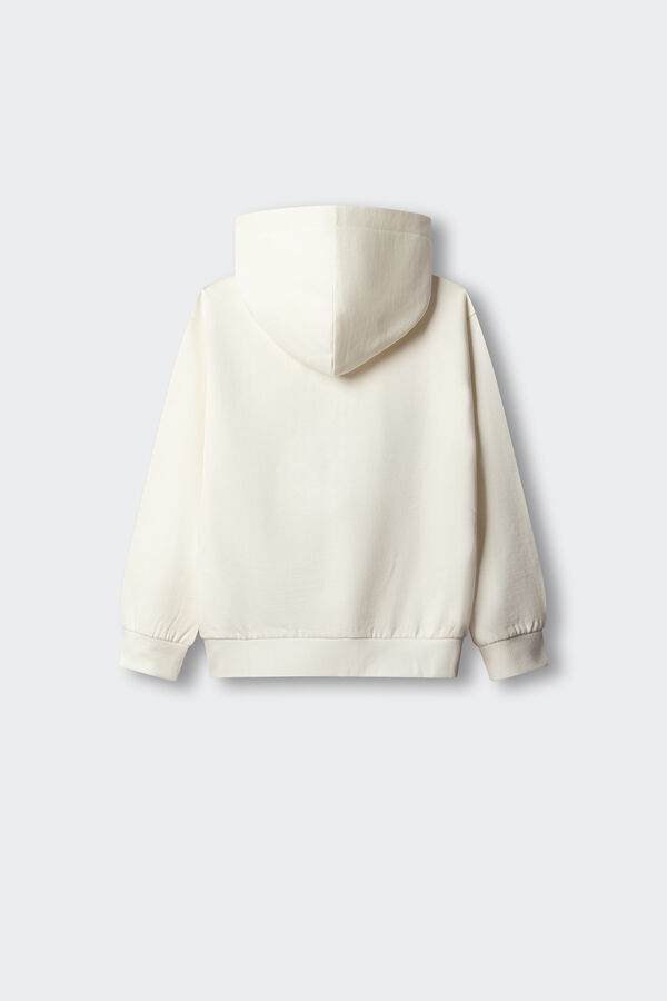 Springfield Kids Sweatshirt b&aacute;sica aberta menina bege
