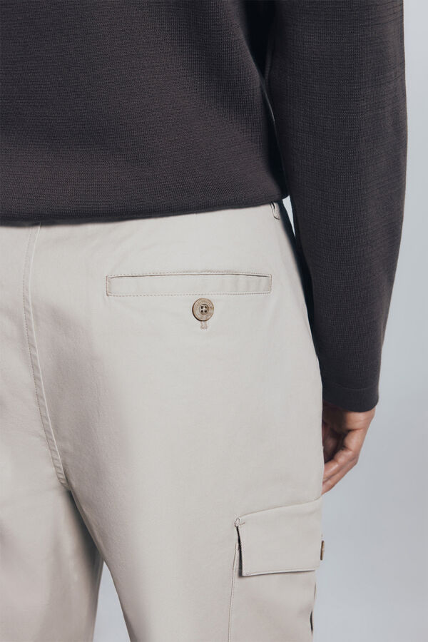 Springfield Calça calça slim fit cru