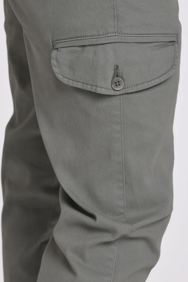 JVZ Cal&ccedil;a jogger cargo bege