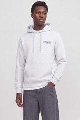 Jack & Jones Sweatshirt relaxed com capuz branco